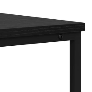 vidaXL Console Table Black Oak Look 100 x 40 x 75 cm