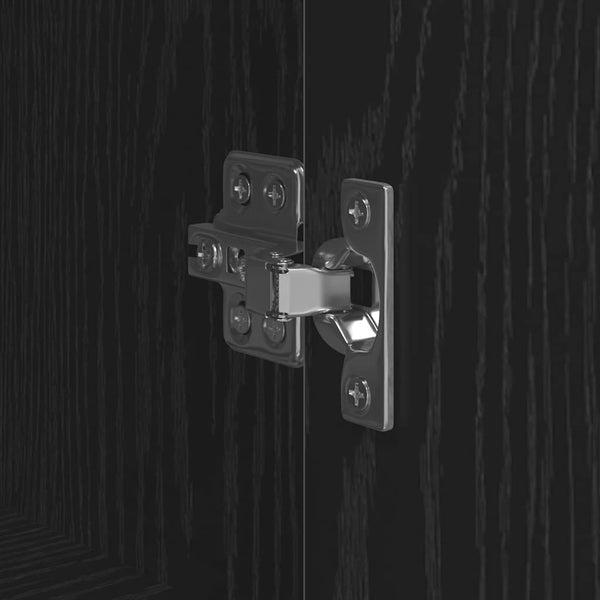 Highboard Schwarz Eichenoptik, 121,5 cm