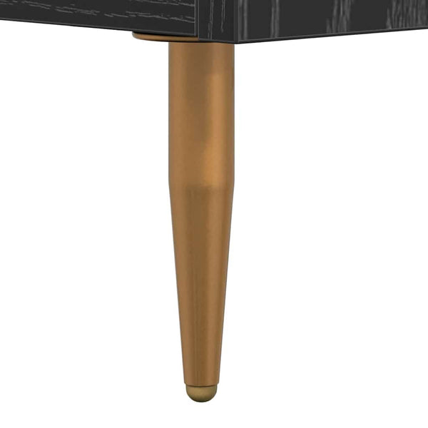 Schwarzer TV-Schrank Eichen-Optik, 150 cm