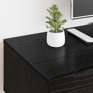 Schwarzer TV-Schrank Eichen-Optik, 150 cm