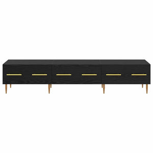 Schwarzer TV-Schrank Eichen-Optik, 150 cm