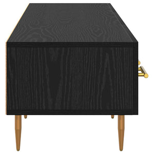 Schwarzer TV-Schrank Eichen-Optik, 150 cm
