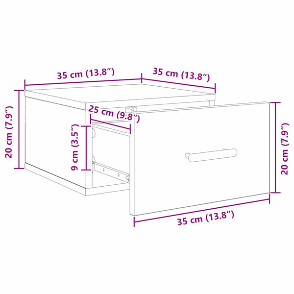 Nachttisch 2er Set Artisan Eiche