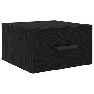 Nachttisch Schwarz Eichen-Optik 2er Set