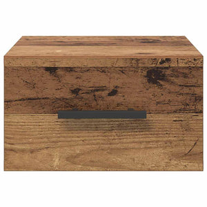 vidaXL Table de chevet murale Bois de récupération 35 x 35 x 20 cm Bois d'ingénierie