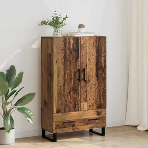 vidaXL Highboard en bois de récupération 69,5 x 30 x 115 cm en bois d'ingénierie