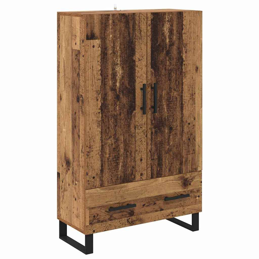 vidaXL Highboard Reclaimed Wood 69.5 x 30 x 115 cm Engineered Wood