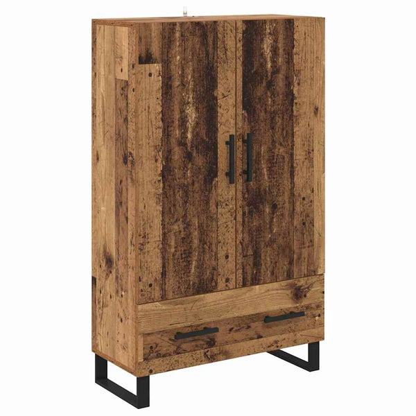 vidaXL Highboard en bois de récupération 69,5 x 30 x 115 cm en bois d'ingénierie