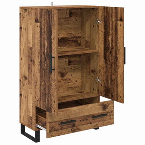 vidaXL Highboard en bois de récupération 69,5 x 30 x 115 cm en bois d'ingénierie