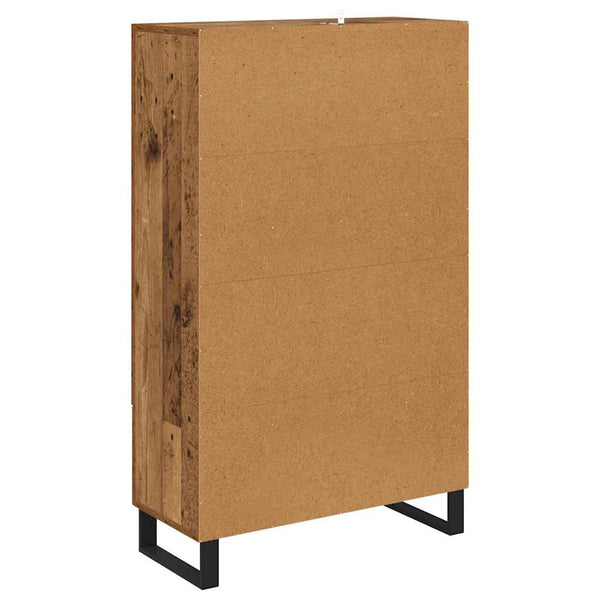 vidaXL Highboard en bois de récupération 69,5 x 30 x 115 cm en bois d'ingénierie