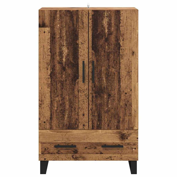 vidaXL Highboard en bois de récupération 69,5 x 30 x 115 cm en bois d'ingénierie