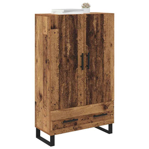 vidaXL Highboard en bois de récupération 69,5 x 30 x 115 cm en bois d'ingénierie