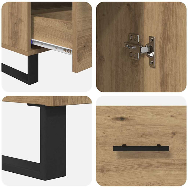 Highboard Artisan Eiche 69,5x30x115 cm