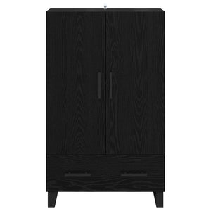 Highboard Schwarz Eichenoptik 115 cm