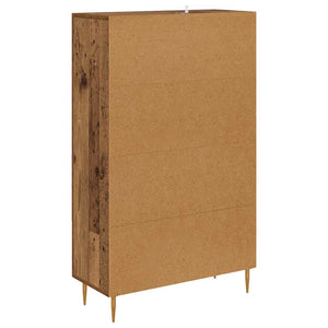 Highboard Altholz mit Glastüren, 115 cm