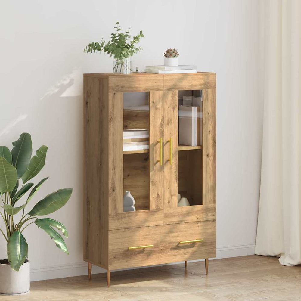 vidaXL Highboard with Drawers Artisan Oak 69.5 x 31 x 115 cm