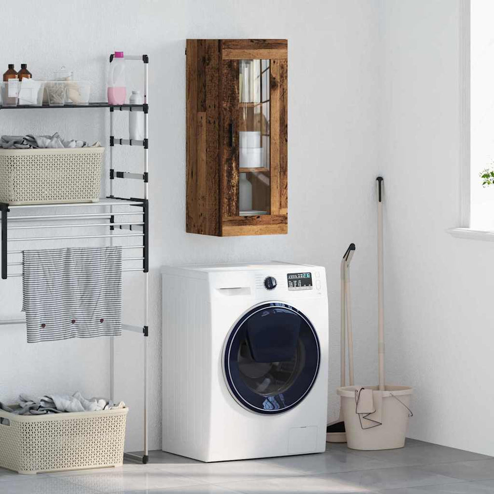 Wandschrank Altholz 34,5x34x90cm