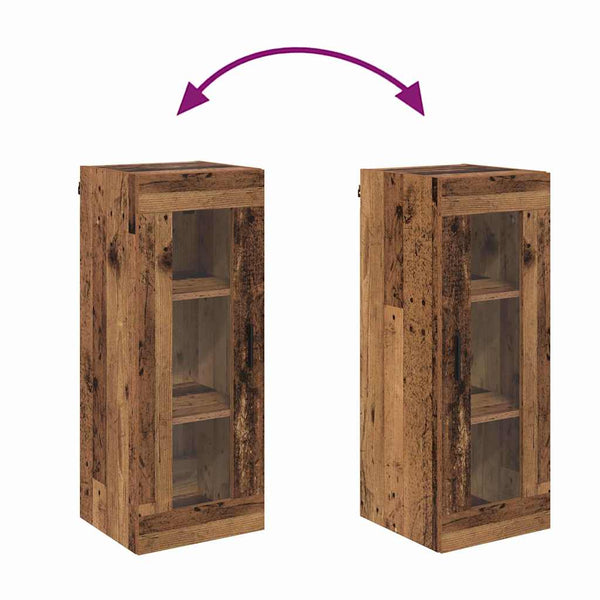 Wandschrank Altholz 34,5x34x90cm