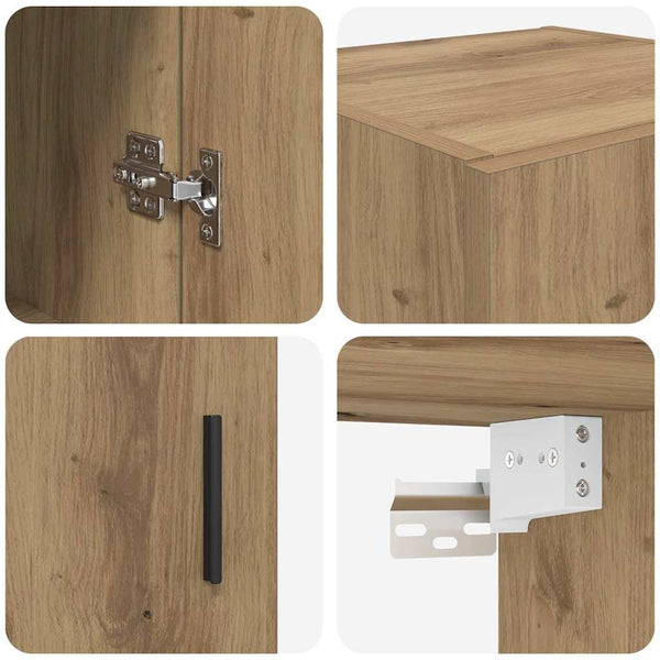 Wandschrank Artisan Eiche 34,5x34x90cm