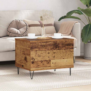 Couchtisch Altholz, Hebeplatte, Stauraum