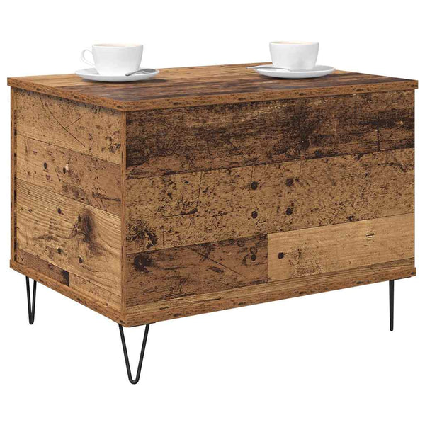 Couchtisch Altholz, Hebeplatte, Stauraum