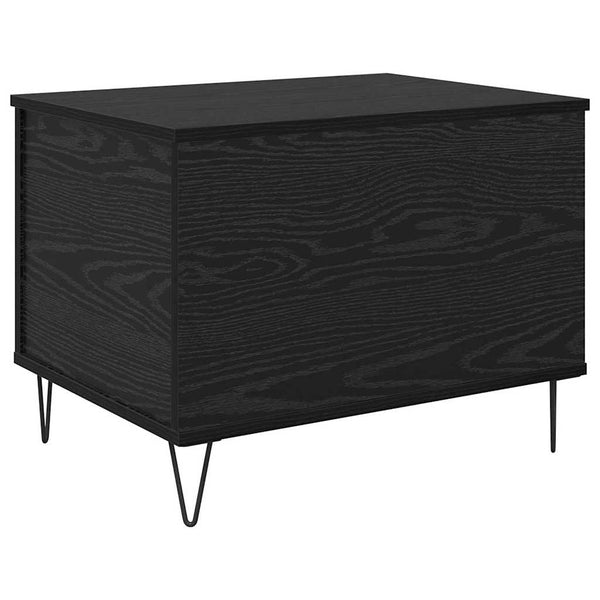 Schwarzer Couchtisch Eichenoptik, 60 cm