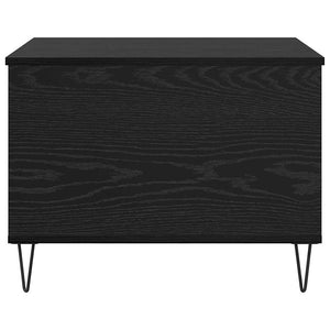 Schwarzer Couchtisch Eichenoptik, 60 cm