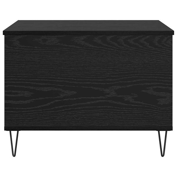 Schwarzer Couchtisch Eichenoptik, 60 cm