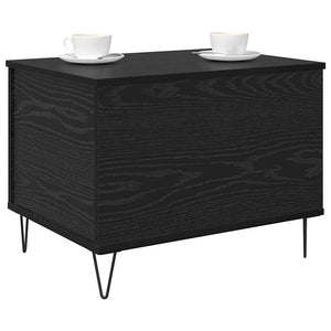 Schwarzer Couchtisch Eichenoptik, 60 cm