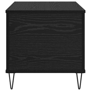 Schwarzer Couchtisch Eichenoptik, 60 cm