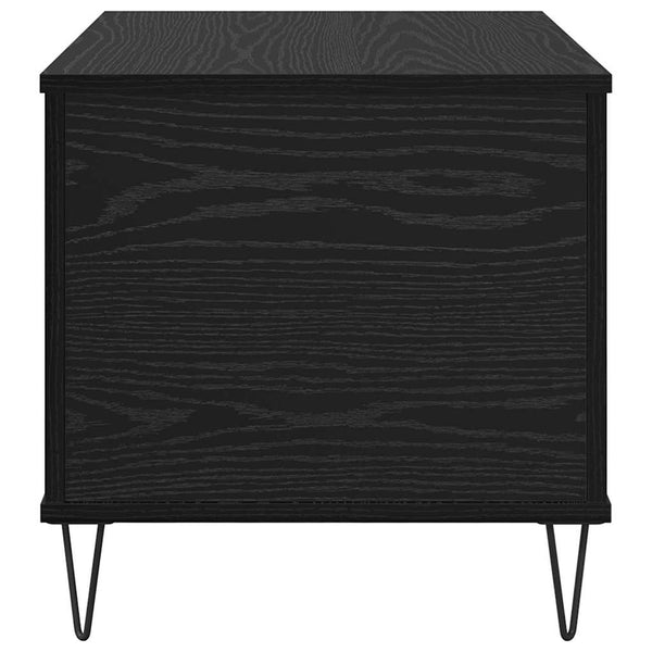 Schwarzer Couchtisch Eichenoptik, 60 cm