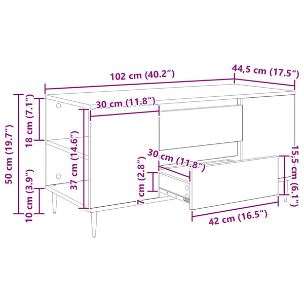 Couchtisch Artisan Eiche 102 cm