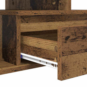 Couchtisch Altholz mit Schubladen 90x49x45 cm