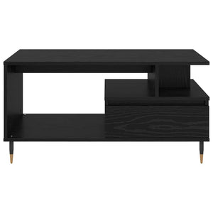 Couchtisch Schwarz Eichenoptik 90x49 cm