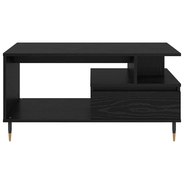 Couchtisch Schwarz Eichenoptik 90x49 cm