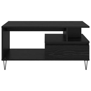 Couchtisch Schwarz Eichenoptik 90x49 cm