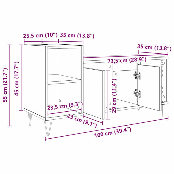TV-Schrank Altholz 100 cm