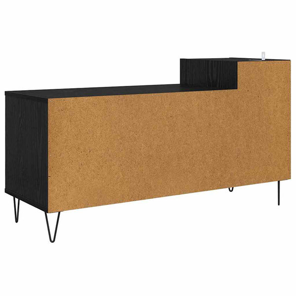 TV-Schrank Schwarz Eichenoptik 100 cm