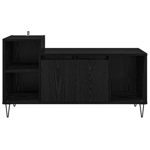 TV-Schrank Schwarz Eichenoptik 100 cm