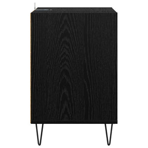 TV-Schrank Schwarz Eichenoptik 100 cm