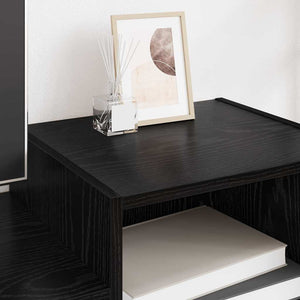 TV-Schrank Schwarz Eichen-Optik 160 cm