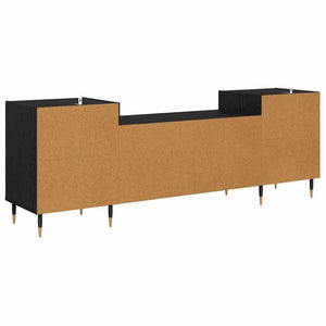 TV-Schrank Schwarz Eichen-Optik 160 cm