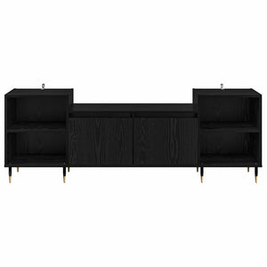 TV-Schrank Schwarz Eichen-Optik 160 cm