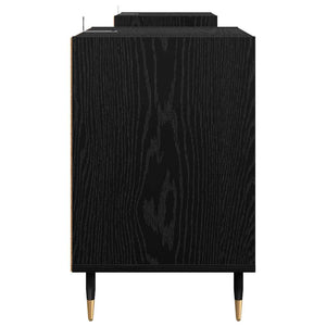 TV-Schrank Schwarz Eichen-Optik 160 cm