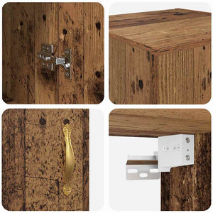 Wandschrank Altholz 69,5 cm