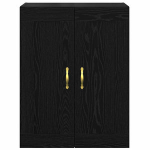 Wandschrank Schwarz Eichen-Optik 69,5 cm