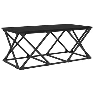 Schwarzer Couchtisch Eichenoptik 100 cm