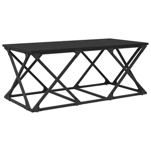 Schwarzer Couchtisch Eichenoptik 100 cm