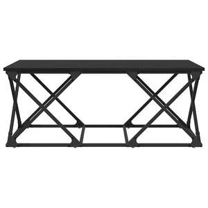 Schwarzer Couchtisch Eichenoptik 100 cm