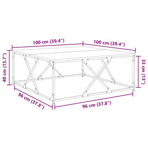 Couchtisch Artisan Eiche 100x100 cm